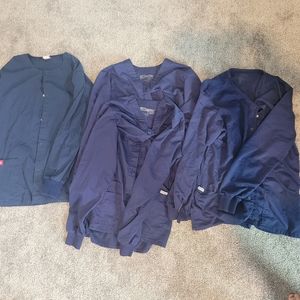 Women's Navy Scrub Jackets